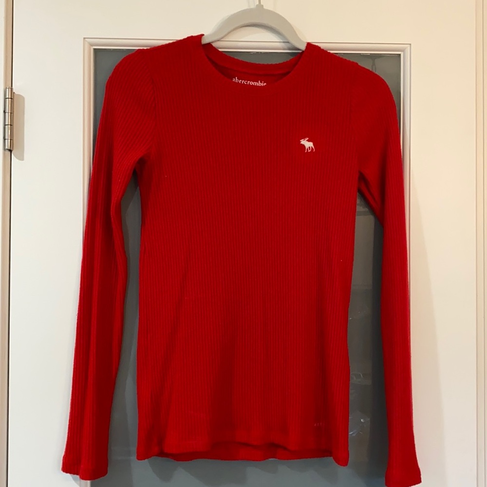 Abercrombie kids long sleeve ribbed tee